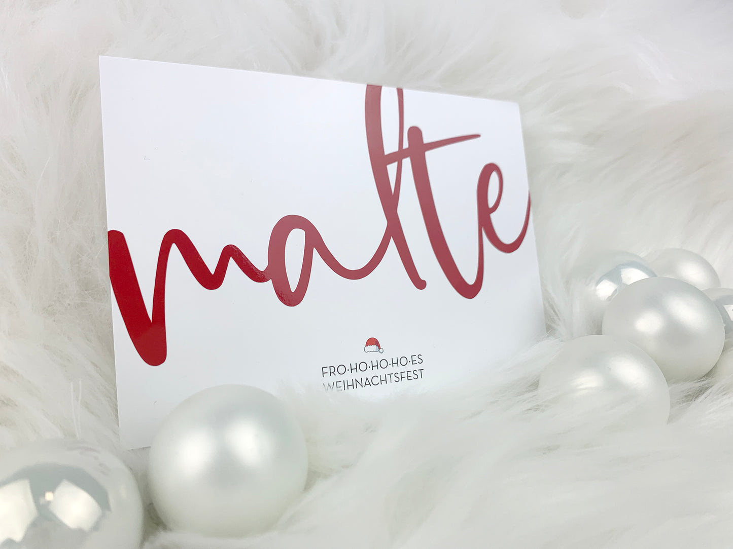 Personalisierte Namenskarte * Weihnachten