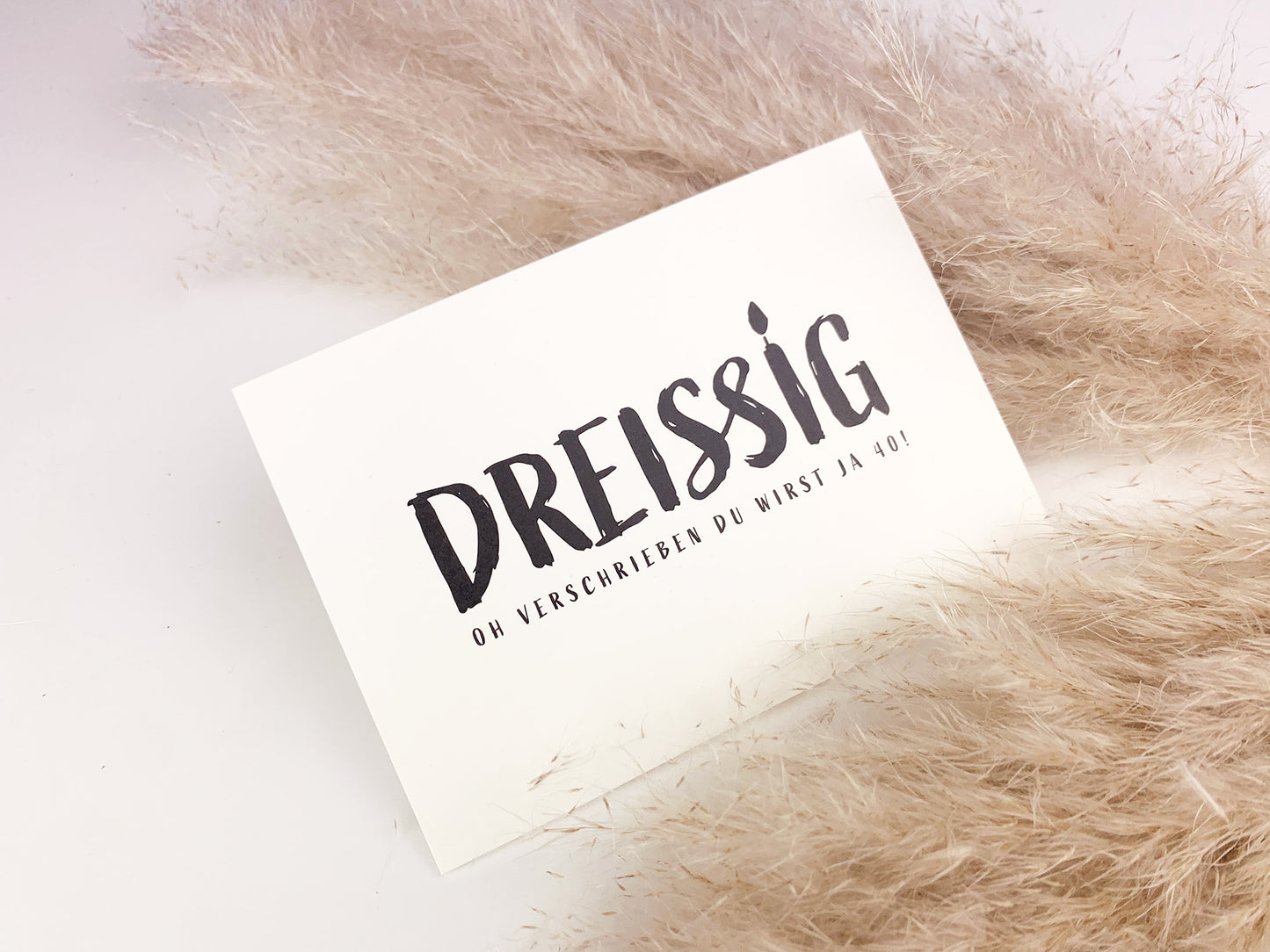 Geburtstagskarte * DREISSIG Oh verschrieben du wist ja 40!