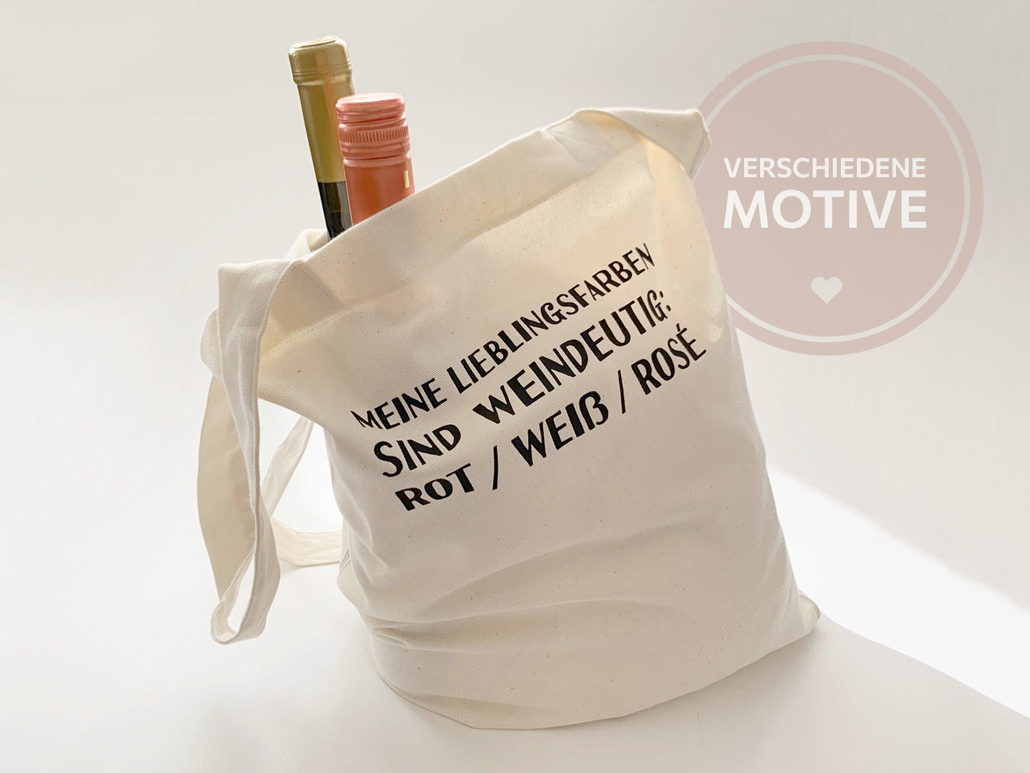 Hochwertige Tragetasche * Weinsprüchen