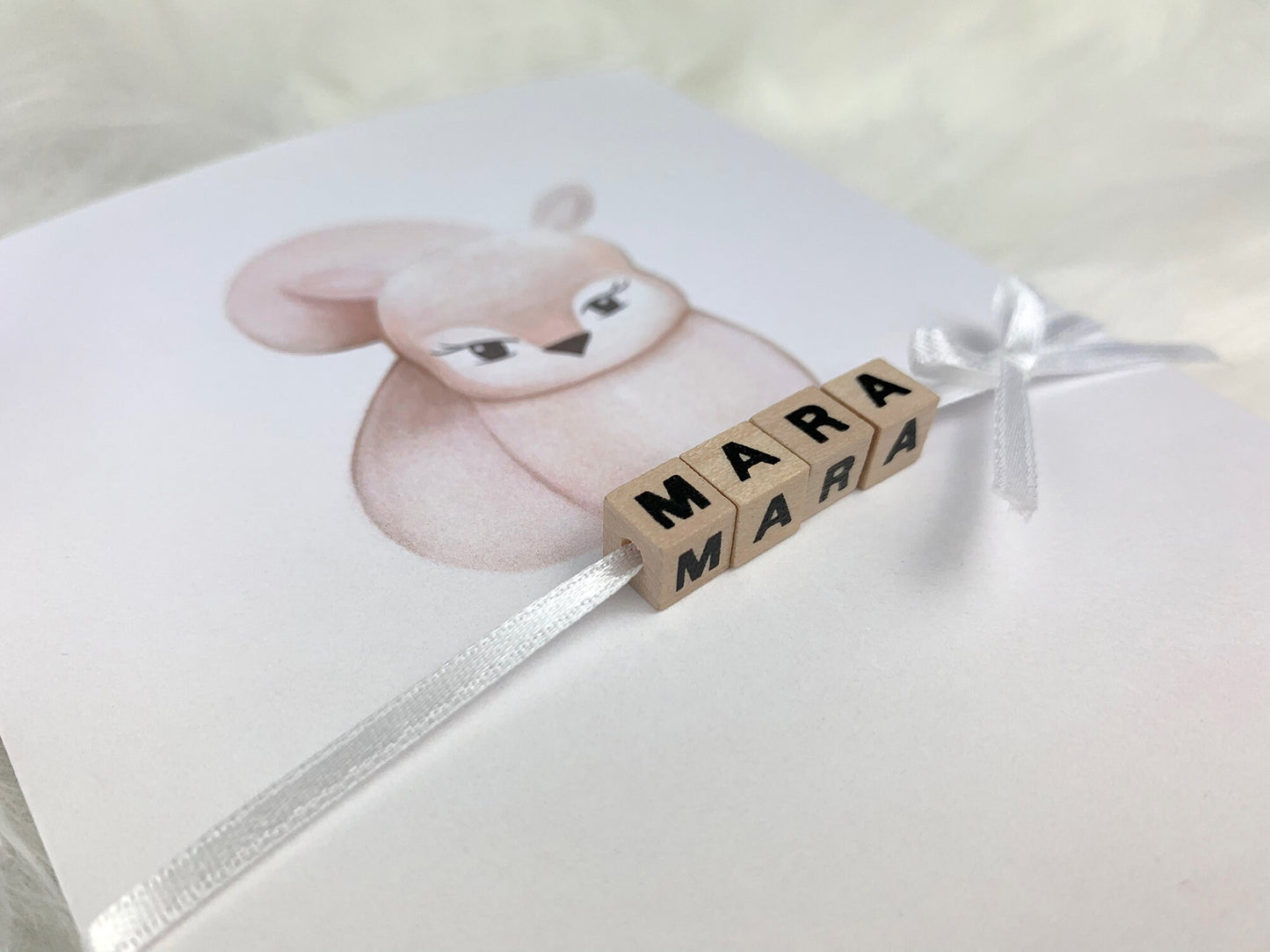 Personalisierte Babykarte * Hurra hurra du bist da