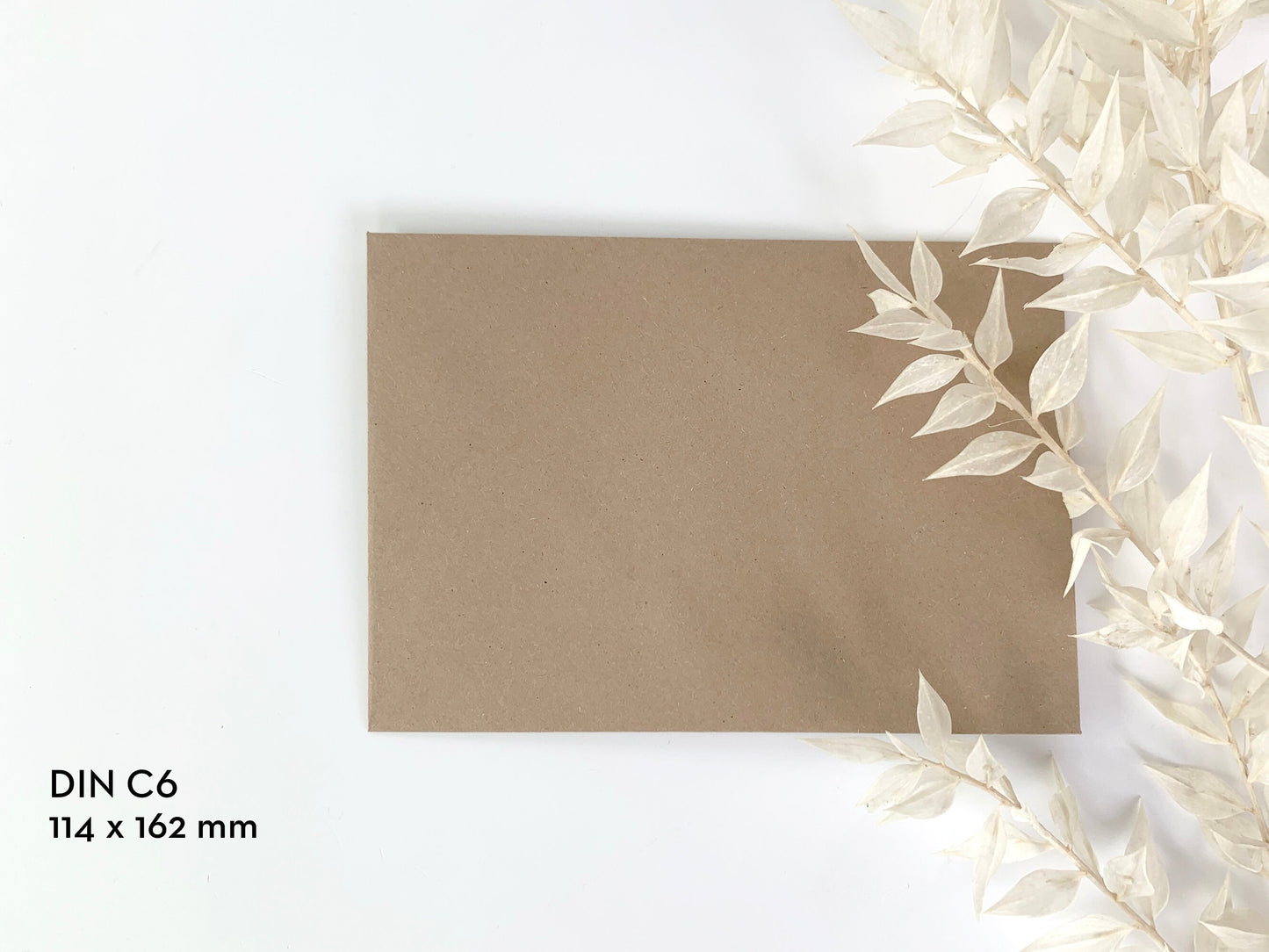 Briefumschlag * Postkartengröße DIN C6 und Quadrat 155 x 155 mm
