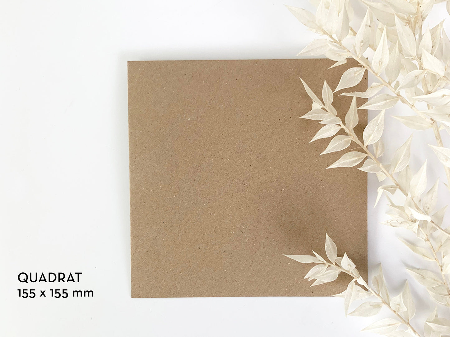 Briefumschlag * Postkartengröße DIN C6 und Quadrat 155 x 155 mm