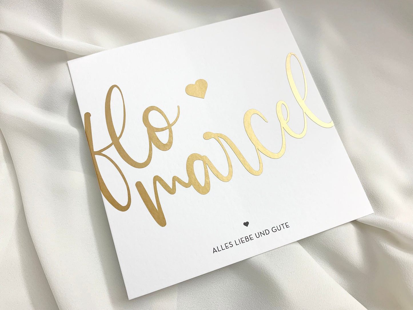 Personalisierte Namenskarte * Hochzeitskarte