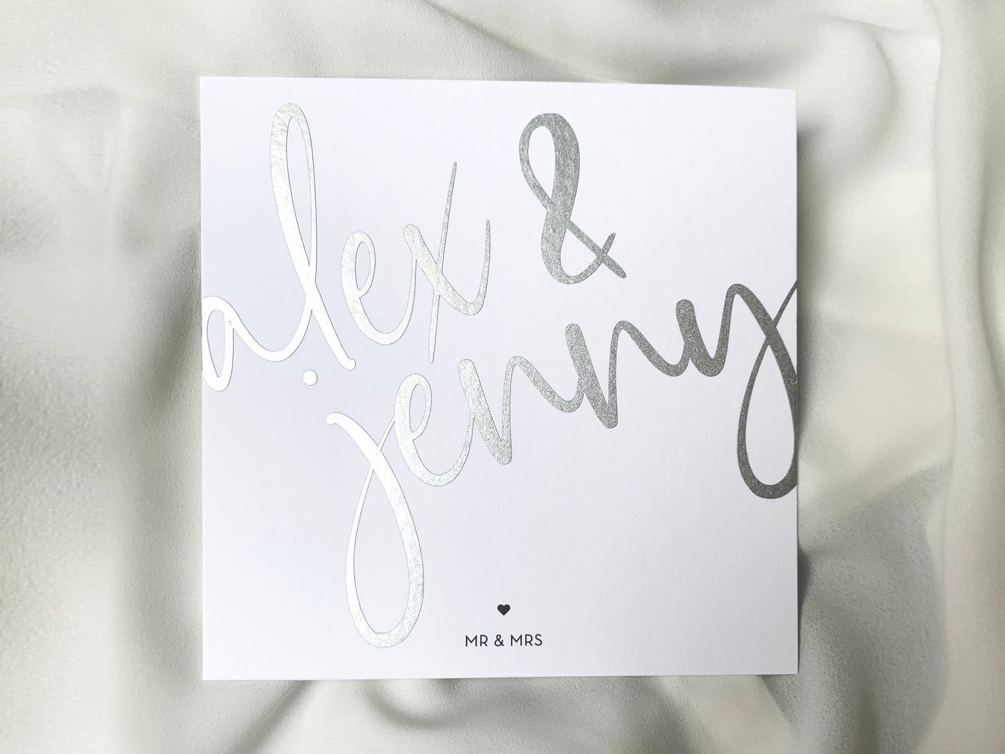 Personalisierte Namenskarte * Hochzeitskarte