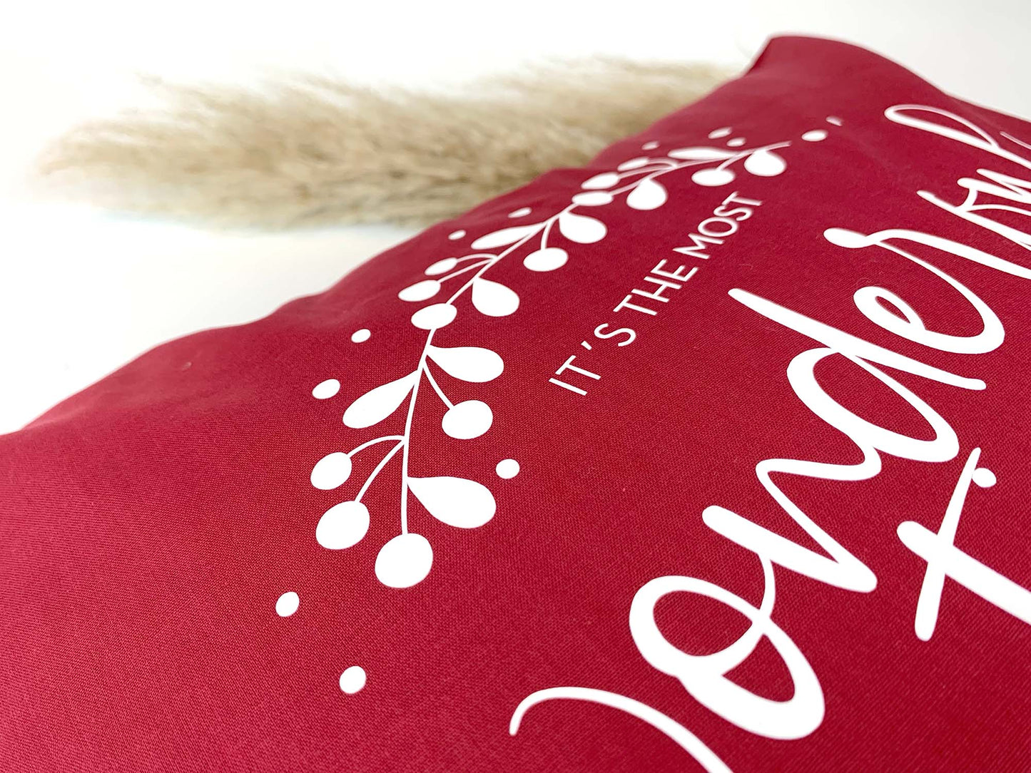 Kissenbezug / Kissenhülle * Weihnachtskranz