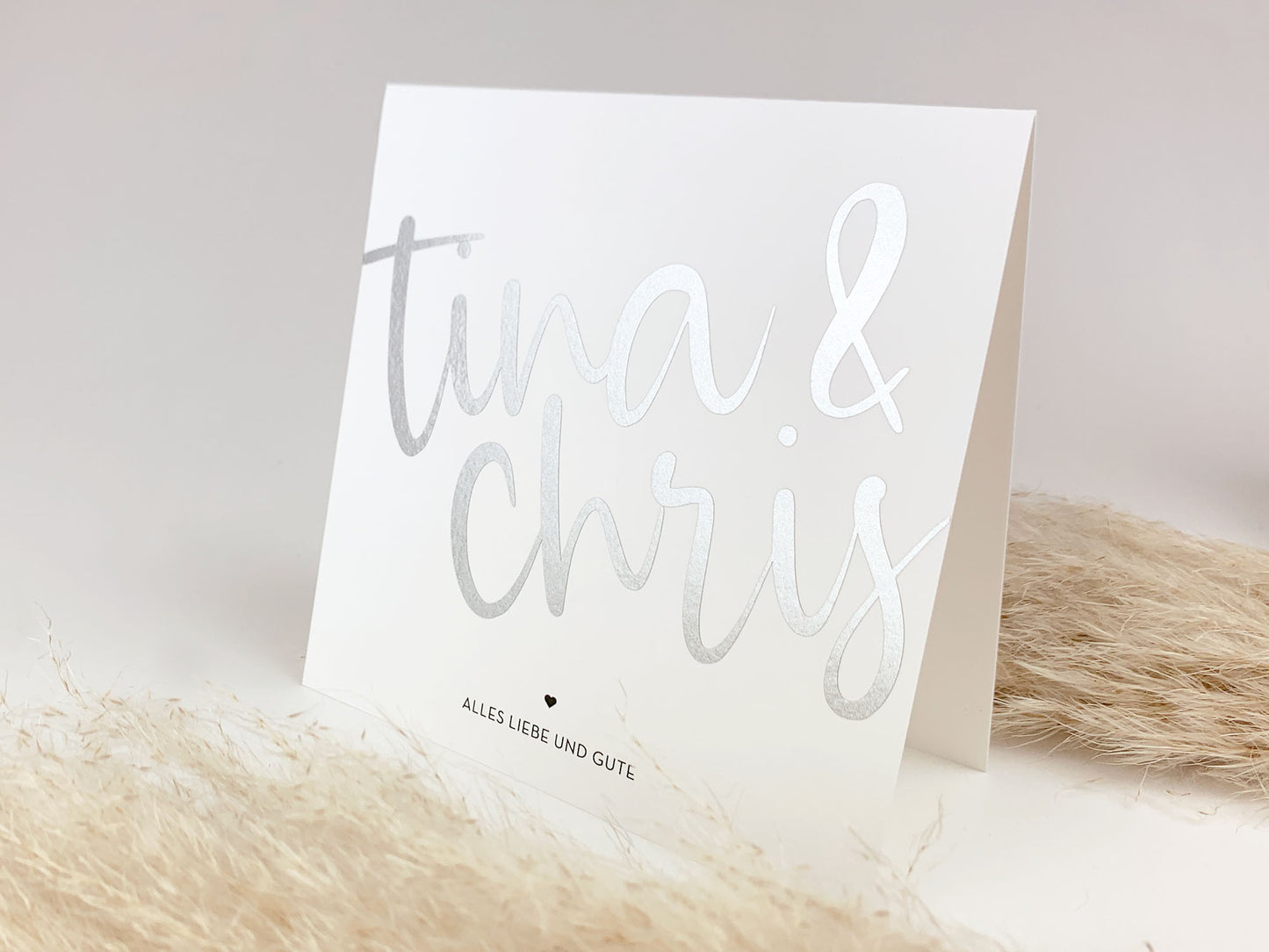 Personalisierte Namenskarte * Hochzeitskarte als KLAPPKARTE