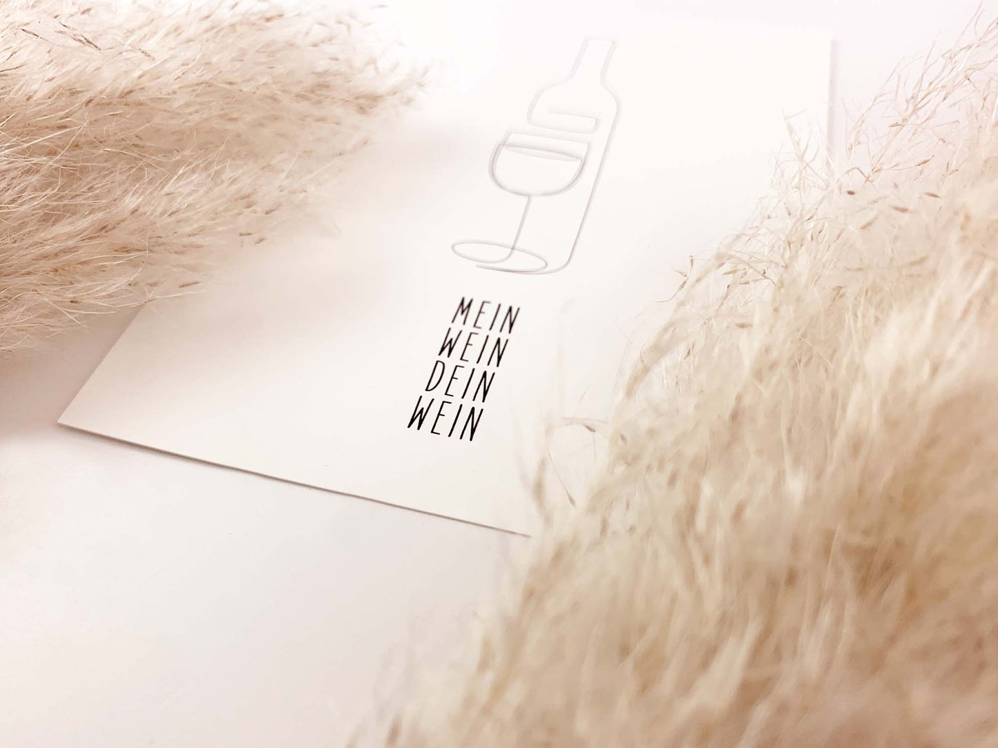 Postkarte * Mein Wein Dein Wein