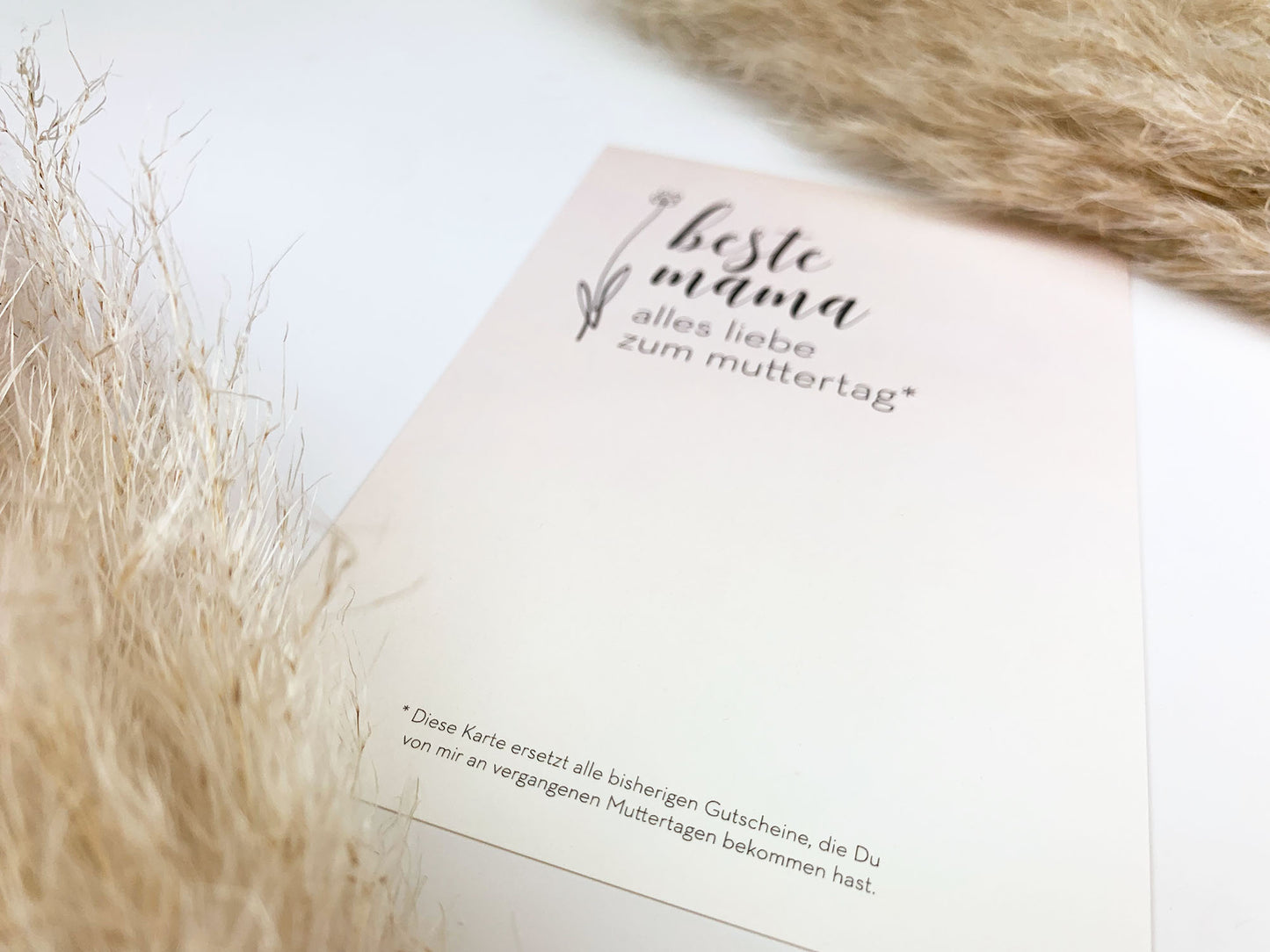 Lustige Muttertag * Karte mit Kleingedrucktem
