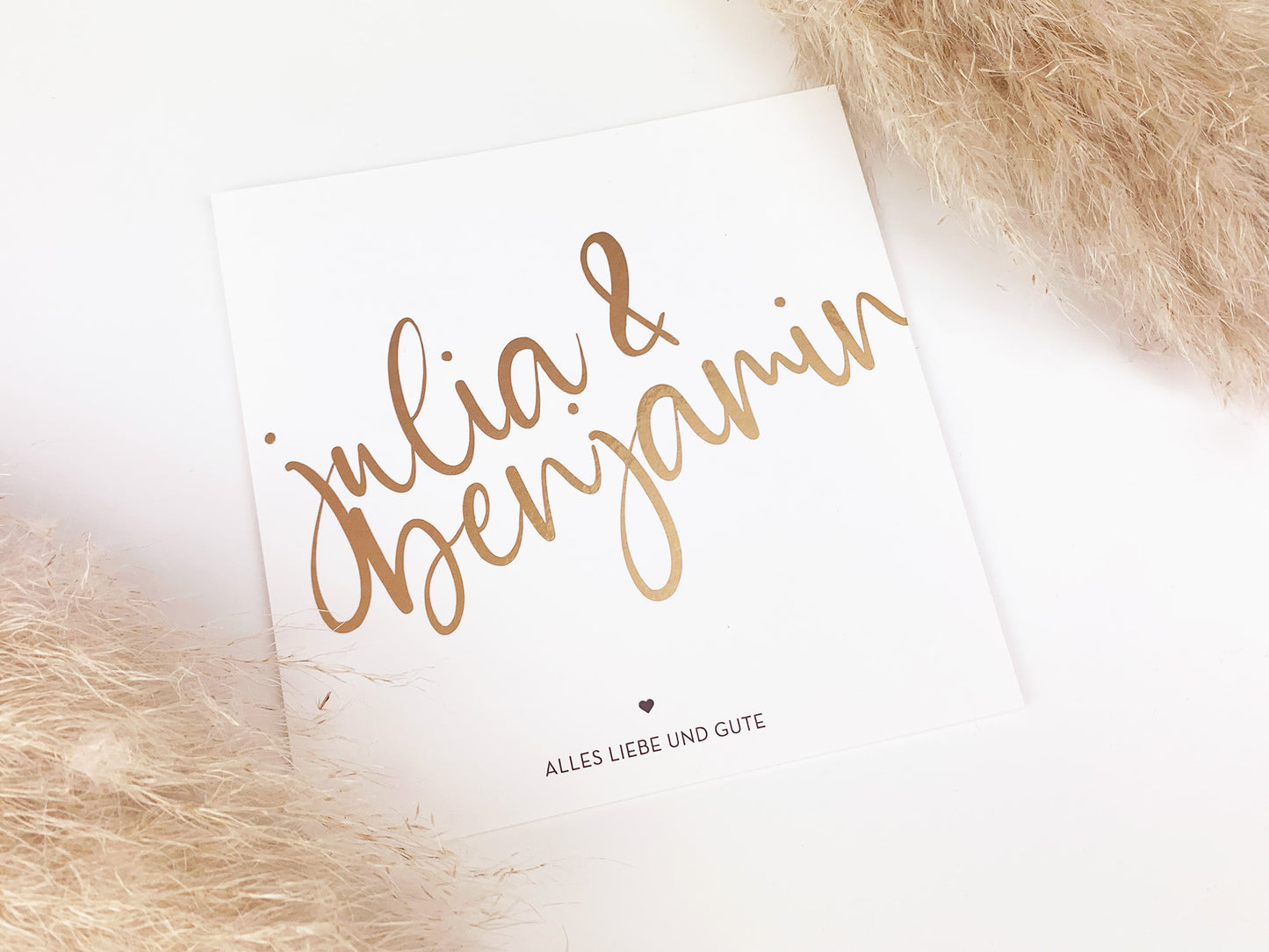Personalisierte Namenskarte * Hochzeitskarte