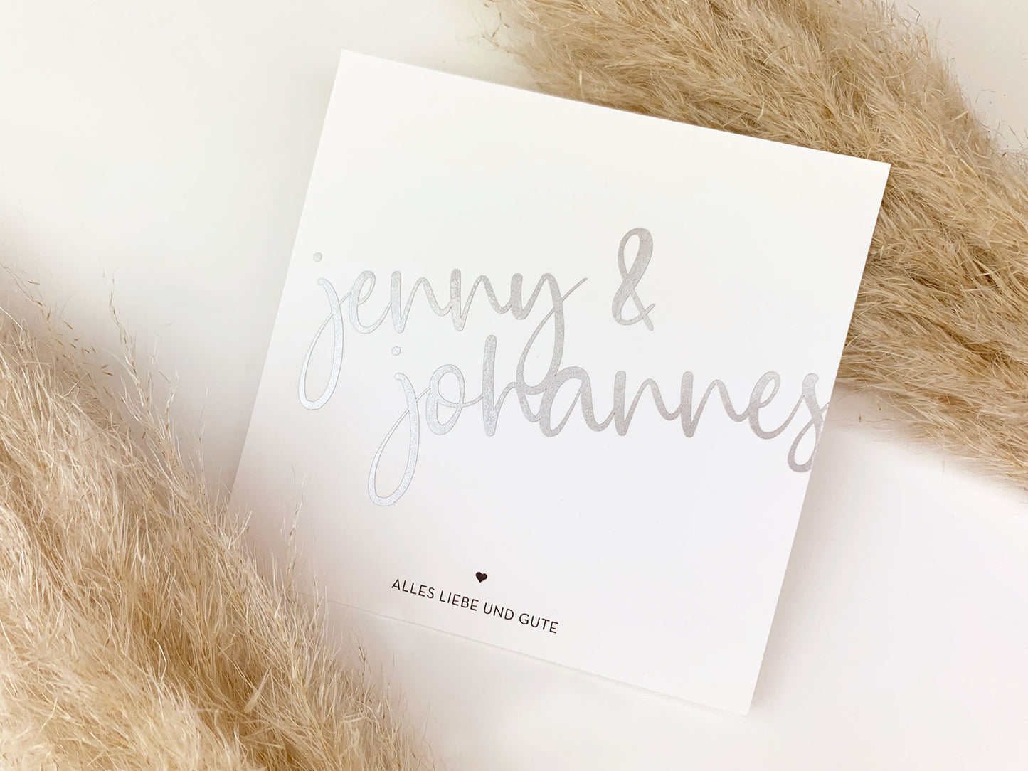 Personalisierte Namenskarte * Hochzeitskarte