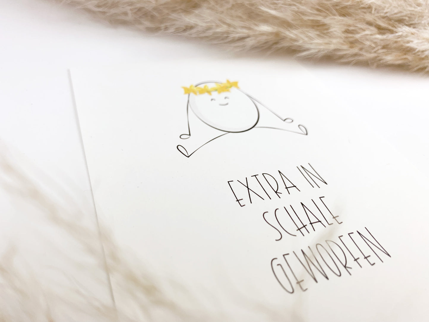 Osterkarte * Extra in Schale geworfen