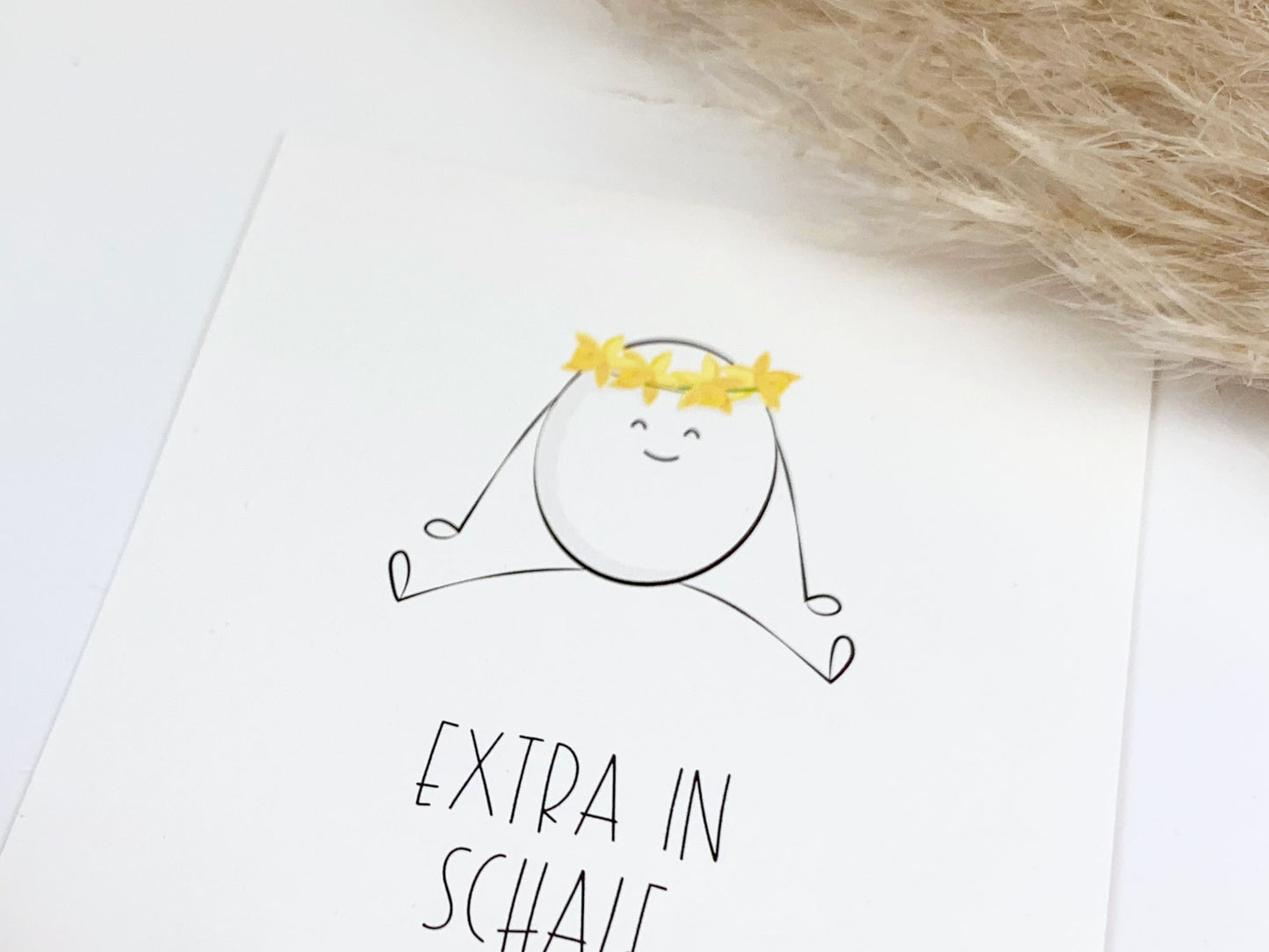 Osterkarte * Extra in Schale geworfen