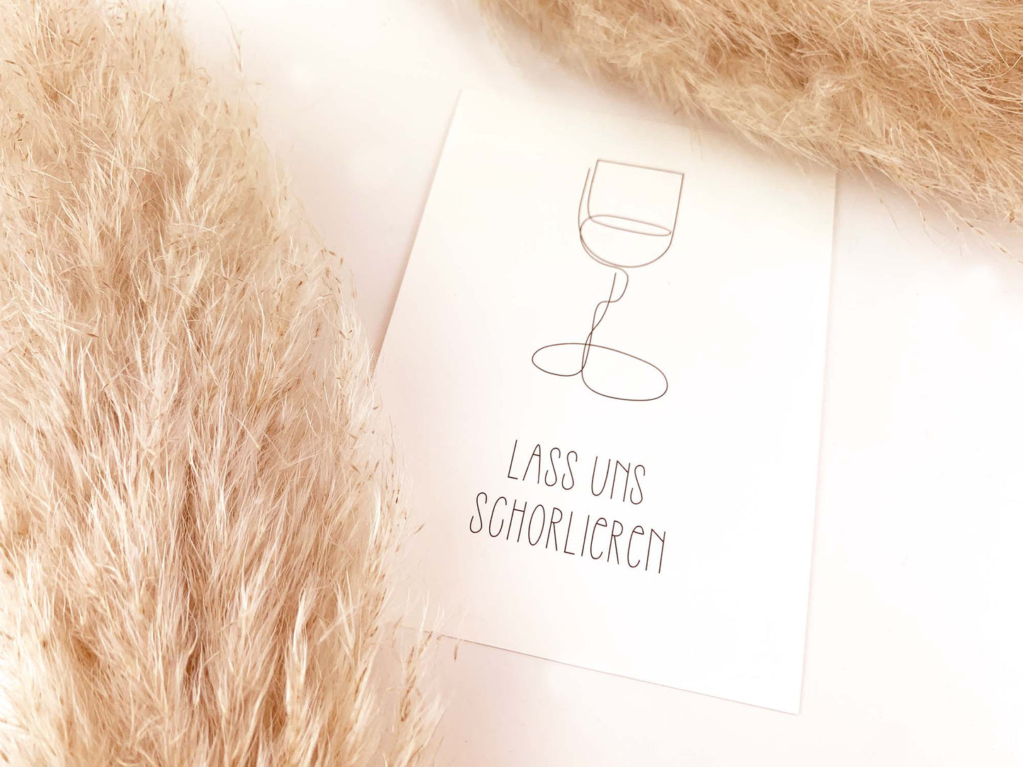 Postkarte * Lass uns schorlieren