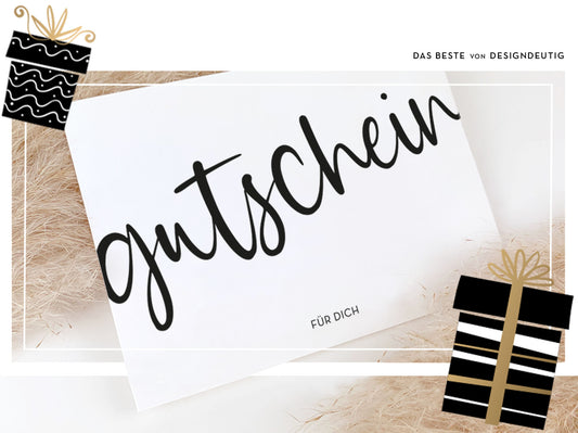 designdeutig - geschenkgutscheine