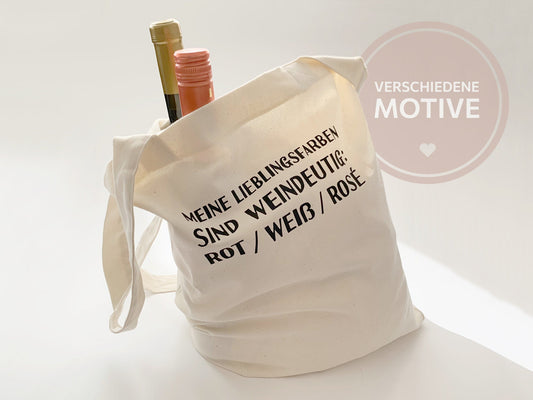 Hochwertige Tragetasche * Weinsprüchen