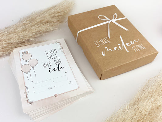 Baby-Meilensteinkarten * Die erste Zeit