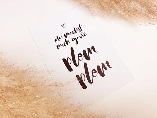 Liebeskarte * Plem Plem